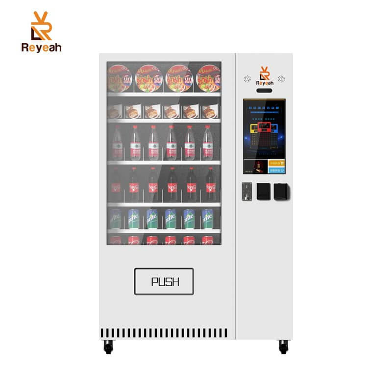 700 Capacity 32" Touch Screen Drink Snack Vending Machine Cashless Payments - A11