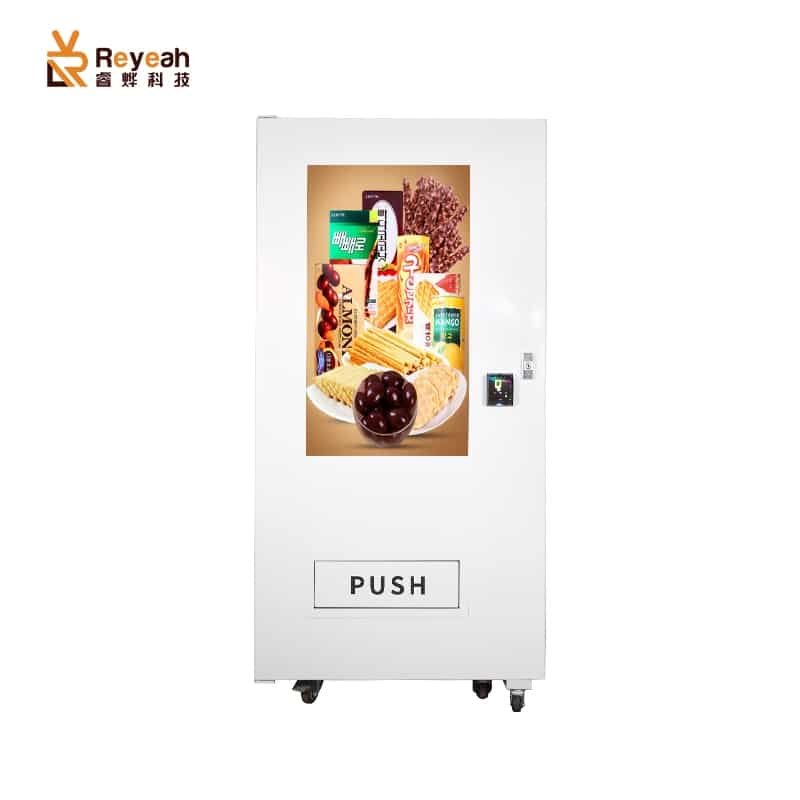 800 Units Capacity Combo Vending Machine Distributor 43"Touch Screen Smart VMS Solution Cashless Payments Advertise Player - C11