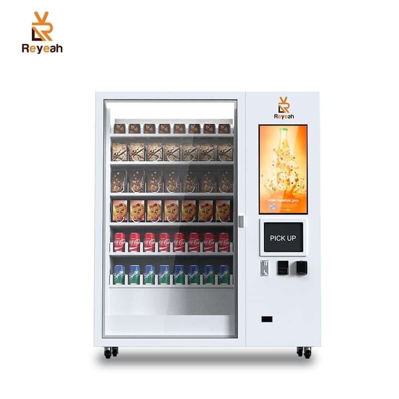 7 Layers*12 Rows 32" Touchscreen Healthy Food Vending Machine Cashless Payments - YS102