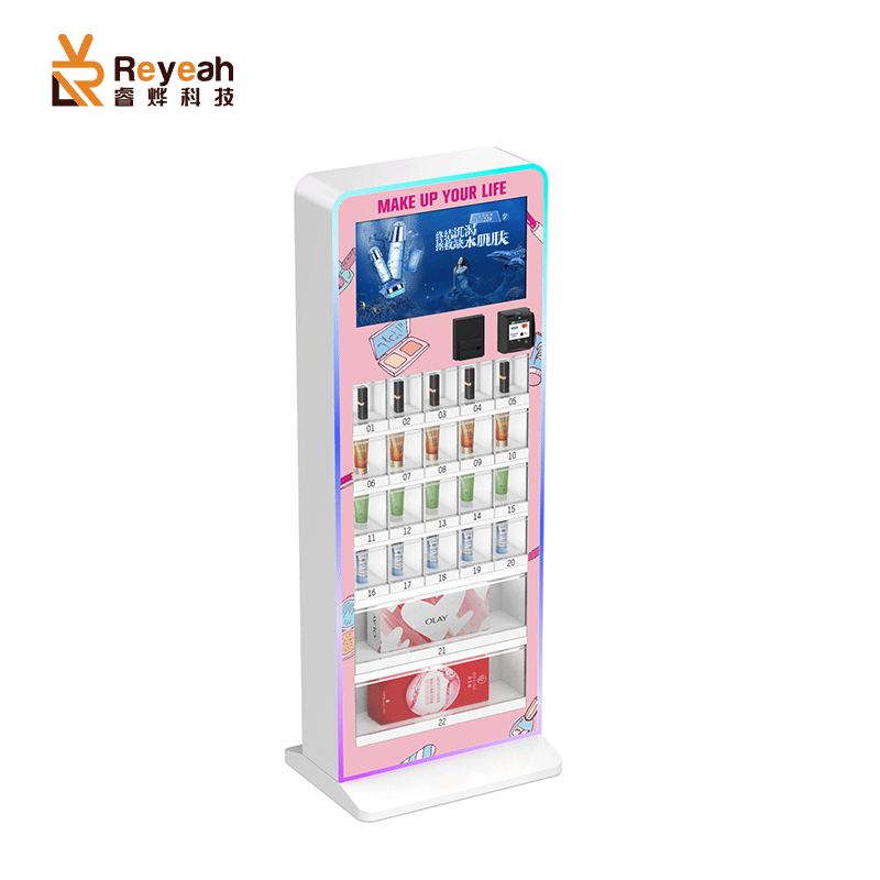 22 Units Capacity 18.5" Cosmestics Vending Machine Supplier Touch Screen Video Advertising with Software Multi-language Supported with Cashless Payments - I11