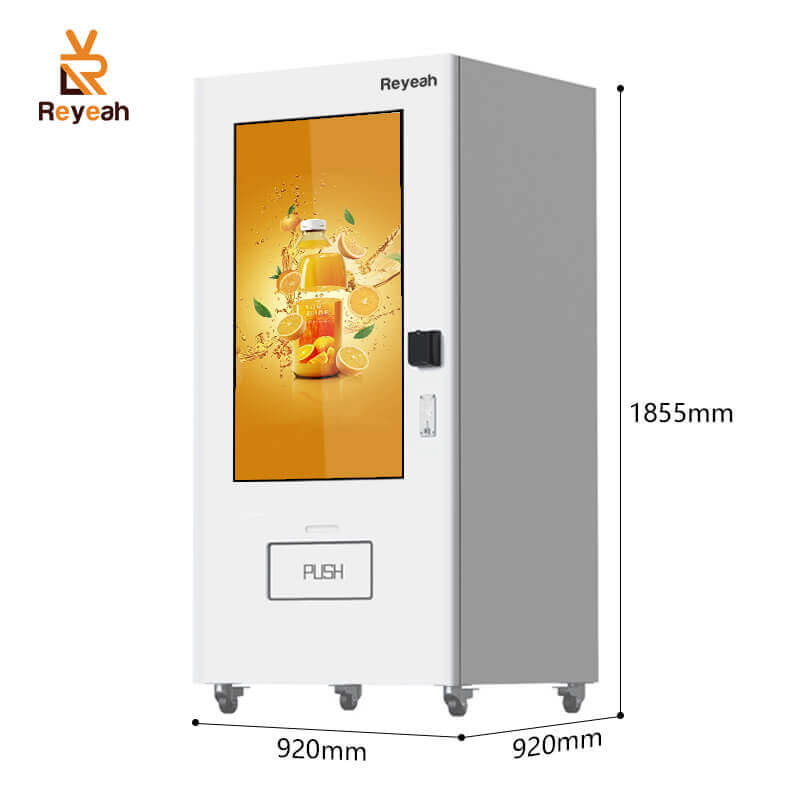 650 Capacity 55" Touch Screen Fresh Food Elevator Vending Machine Supports Bill Coin - VSTA T1-02