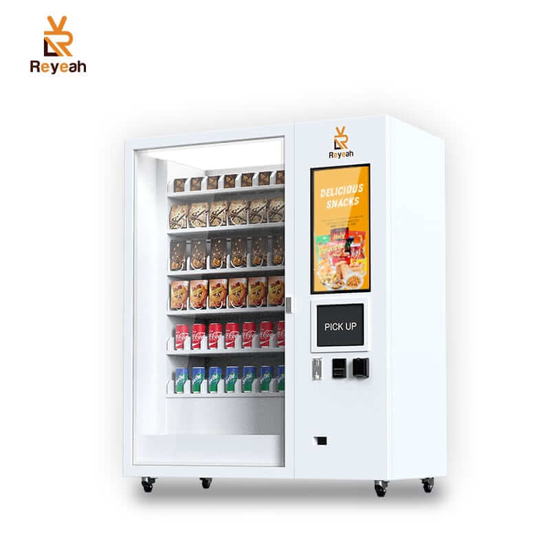 7 Layers*12 Rows 32" Touchscreen Healthy Food Vending Machine Cashless Payments - YS102