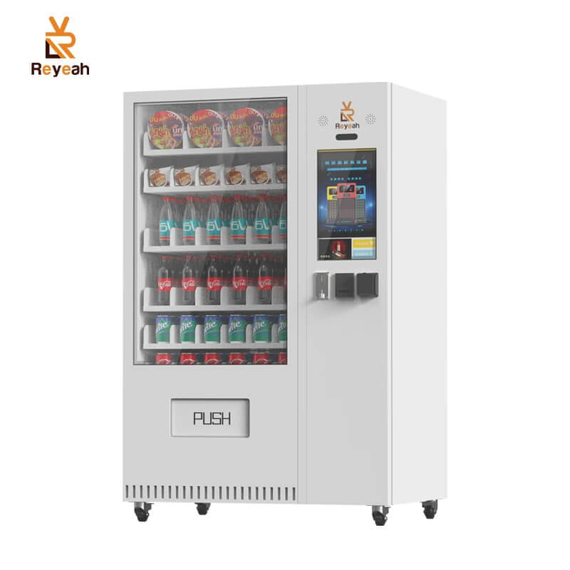 700 Capacity 32" Touch Screen Drink Snack Vending Machine Cashless Payments - A11