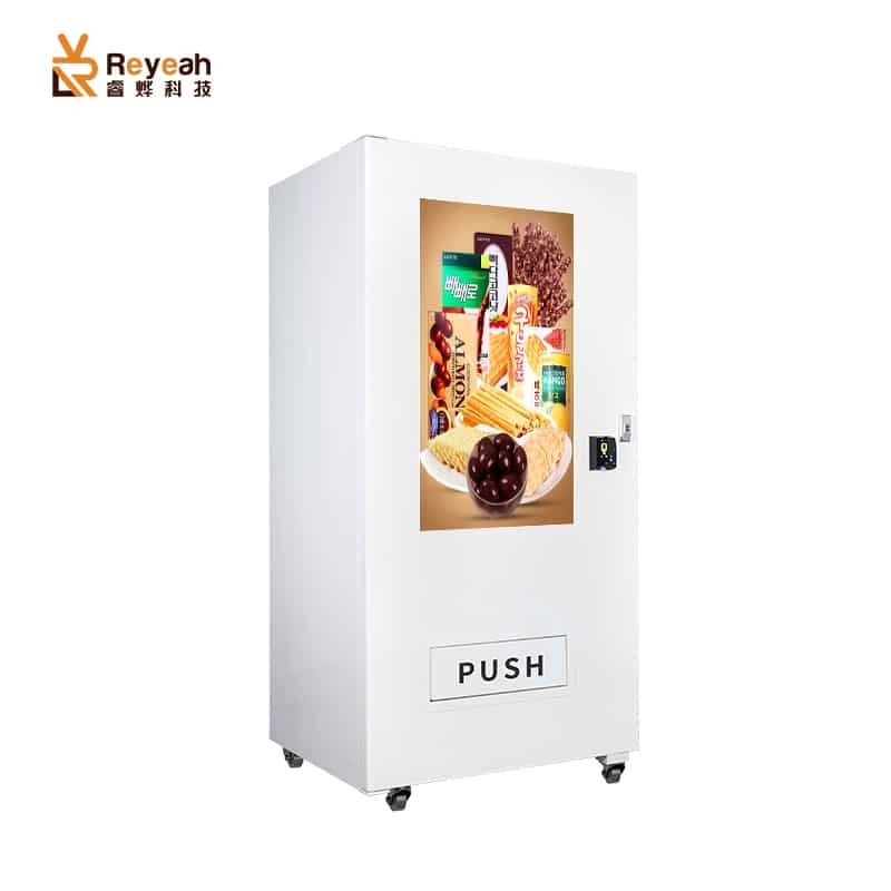 800 Units Capacity Combo Vending Machine Distributor 43"Touch Screen Smart VMS Solution Cashless Payments Advertise Player - C11