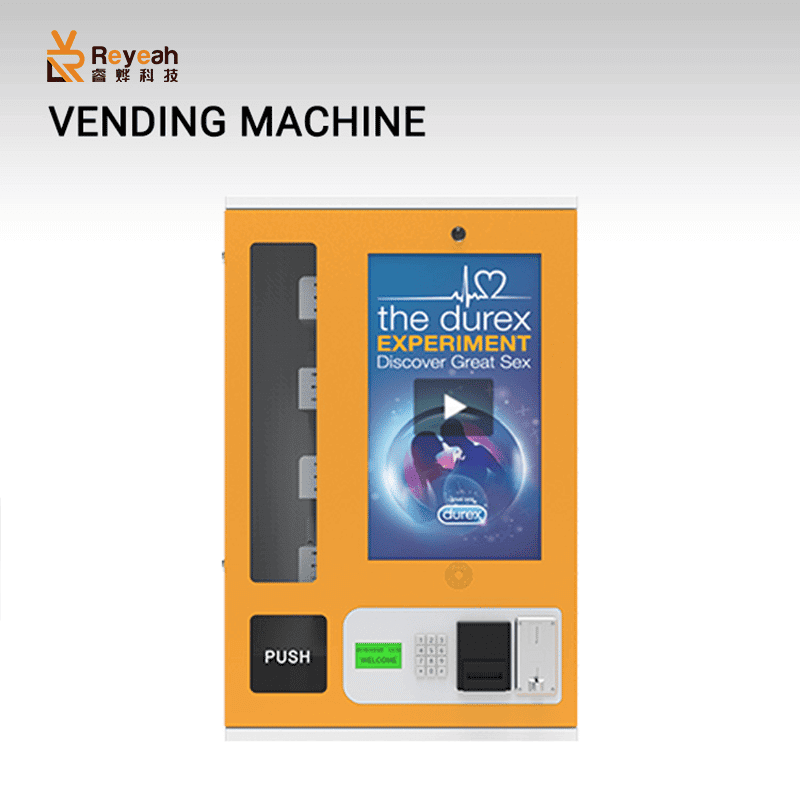 160 Units Capacity 18.5" Wall Mounted Vending Machine Supplier Touch Screen Desktop Wall-mounted Smart VMS Solution With Software Change Function Keypad Advertise Player with Cashless Payments - A02