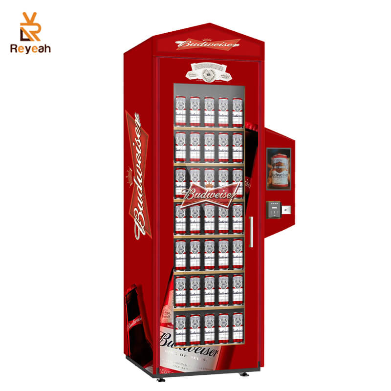 7 Grid Trays Revolutionary Smart Fridge Vending Machine with AI Technology Image Recognition Cashless Payments - W11