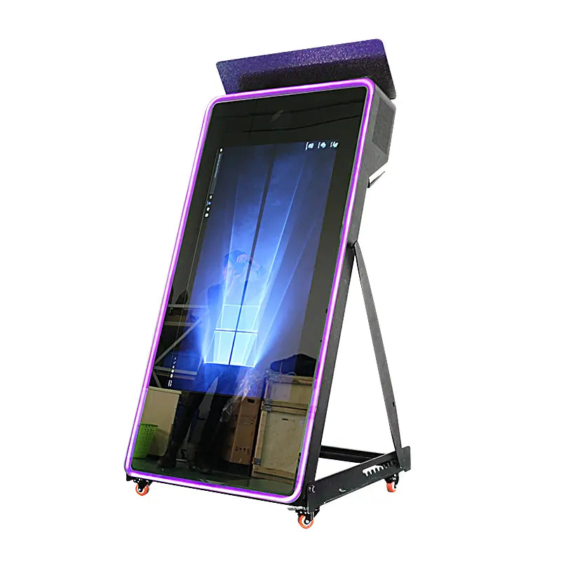 Foldable Flash Full Mirror Touch Screen Photo Booth for Wedding Birthdays Park Entertainment Place Hotel Museum and Party and Events - RCM430